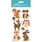 Jolee's Le Grande Dimensional Stickers - Woodland Felt Animals, 8pcs